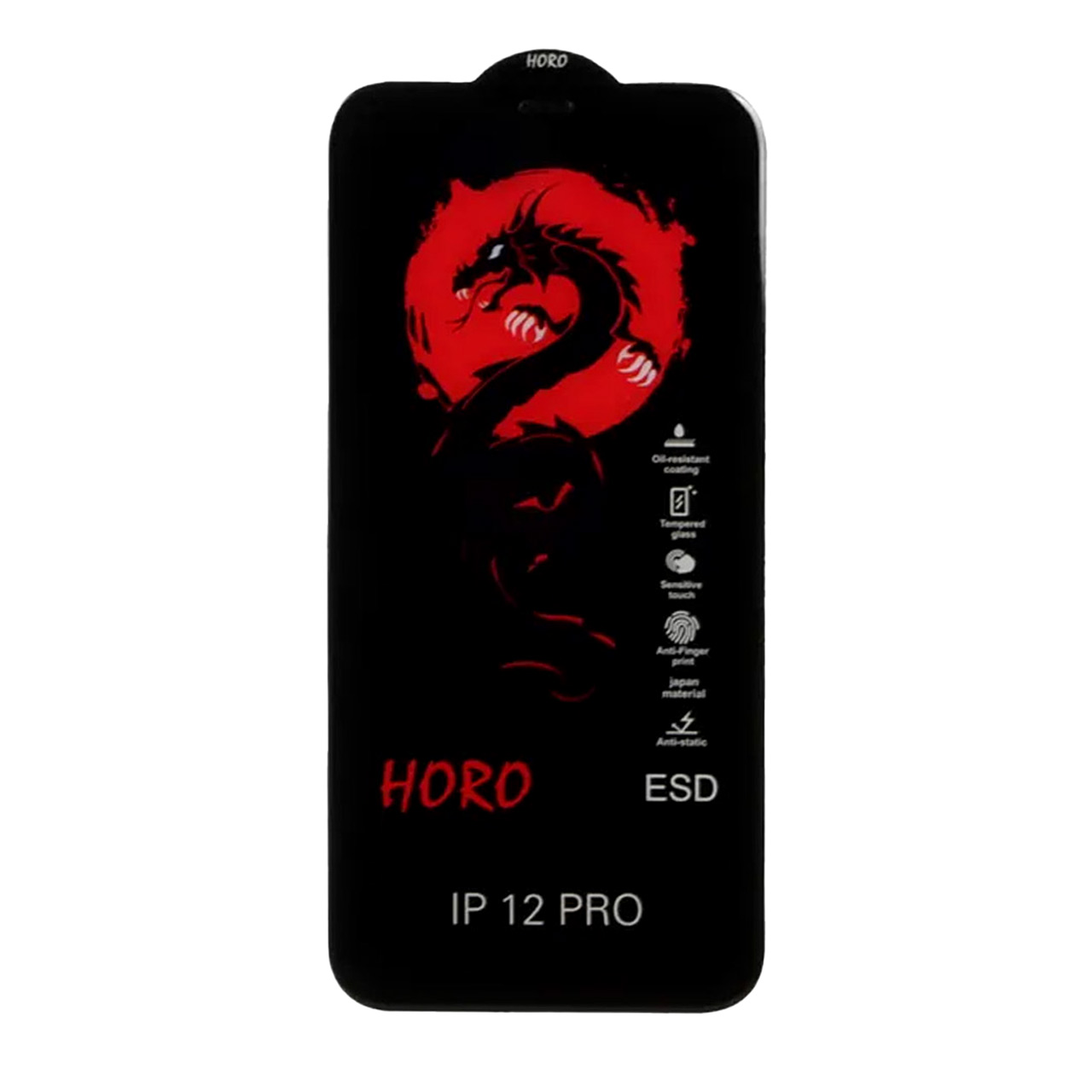 محافظ صفحه نمایش شیشه ای Full Cover ESD Horo مدل Apple iPhone 12 / iPhone 12 Pro